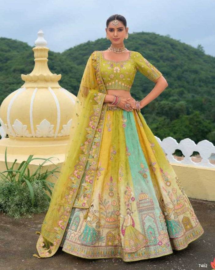 Silk Embroidered Lehenga for Elegant Traditional Wear - MYLUXURY LANE ENTERPRISE